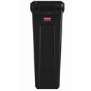 Rubbermaid Black Vented Slim Jim 87 Litre