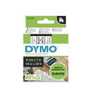Dymo D1 Labelling Tape 6mm x 7m Black On White