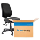 Roma Task Chair 2 Lever High Back Black No Arms Unassembled
