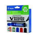 Pilot BeGreen V Board Master Whiteboard Marker Chisel Tip Assorted Colours Pack 5