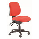 Roma Task Chair 3 Lever Mid Back Red No Arms