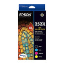 Epson DURABrite Ultra Inkjet Ink Cartridge 252XL High Yield 4 Colour Value Pack