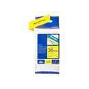 Brother P-Touch Labelling Tape Laminating TZe-661 36mm x 8m Black On Yellow