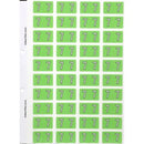 Filecorp ColourFind Lateral File Labels Number 7 25 x 42mm Green Sheet40