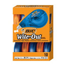 BIC Write-Out Correction Tape 4mm x 12m Box 10