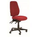 Aura Ergo Task Chair 3 Lever High Back Red Fabric