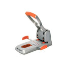 Rapid 2 Hole Punch Heavy Duty 150 Sheet Silver Orange