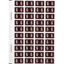 Filecorp ColourFind Lateral File Labels Number 6 25 x 42mm Brown Sheet 40