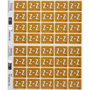 Filecorp C-Ezi Lateral File Labels Alpha Letter Z 24 x 31mm Brown Sheet40