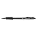 Pentel Wow Ballpoint Pen Retractable BK420 Medium 1.0mm Black Box 12