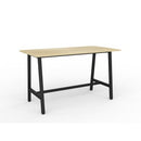 Cubit Bar Leaner 1800Wx900D Oak Top / Black Frame