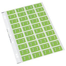 Codafile Lateral File Labels Number 7 25mm Sheet 40