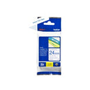 Brother P-Touch Labelling Tape Laminating TZe-253 24mm x 8m Blue On White