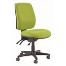 Roma Task Chair 3 Lever High Back Green No Arms Unassembled
