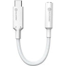 Alogic Elements Pro 10cm Usb-c To 3.5mm Audio Adapter White