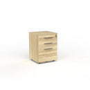 Cubit Mobile Pedestal 3 Drawer Locking 466Wx460Dx640H Oak