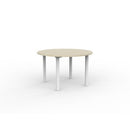Cubit Round Meeting Table 1200Dia Nordic Maple Top / White Frame
