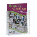 Deflecto Brochure Holder Wall Mounted Single Tier A5 Clear
