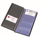 Marbig Business Card Holder PVC 96 Card Capacity Black