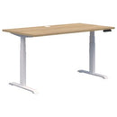 Pryme Premium Electric Desk 1800x800 Oak / White