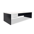Sonic Straight Desk w/ Drawers 1800Wx800Dmm White Top / Charcoal Frame