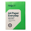 NXP Everyday A4 Carbon Neutral Copy Paper 80gsm White Ream 500