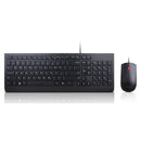 Lenovo Essential Keyboard Mouse Combo Wired Black