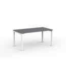 Cubit Desk 1500wx800d Silver Top / White Frame
