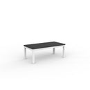 Cubit Coffee Table 1200Wx600D Black Top / White Frame