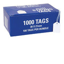 Globe Tag Strung 23H 30 x 21mm Box 1000