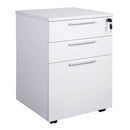 Cubit Mobile Pedestal 3 Drawer Locking 466Wx460Dx640H White