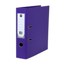 Marbig Lever Arch File PE Linen A4 Purple