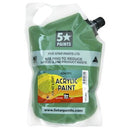 5 Star NZACRYL Acrylic Paint 1.5 Litre Pouch Green