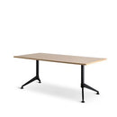 Eiffel Meeting Table 1800x900 Autumn Oak Top Black Frame
