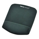 Fellowes PlushTouch Mouse Pad Wrist Rest Microban Graphite