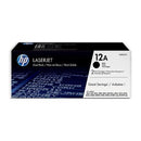 HP LaserJet Laser Toner Cartridge 12A Q2612A Black Pack 2