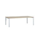 Novah Straight Desk 1600Wx800Dmm Autumn Oak Top / White Frame