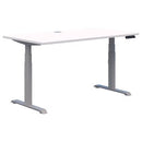 Pryme Premium Electric Desk 1500x800 Snow / Silver