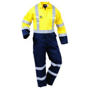 Bison Arcguard Overall Flameguard 300gsm Cotton Day/Night Zip 88R Yellow/Navy
