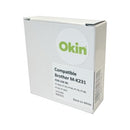 Okin Compatible Labelling Tape M-K231 12mm x 8m Black On White