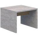 Block Coffee Table 600lx600w Oak/Cured Concrete