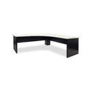 Sonic Corner Desk 1800 x 1800 White Top / Charcoal Frame