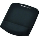 Fellowes PlushTouch Mouse Pad Wrist Rest Microban Black