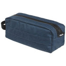 Okin Pencil Case Barrel 2 Zip 22 x 8 x 8cm Denim Blue