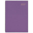 Ambassador Kingsley 2027 Diary Day To Page Wiro A5 Purple