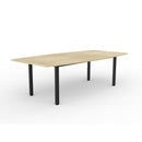 Cubit Boardroom Table 2400x1200 Oak / Black
