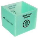 Waste Bin Recycling Cube 100 x 100 x 100mm Green