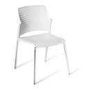 Punch Chair Chrome 4 Leg White