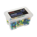 Esselte Push Pins Tub 200 Assorted Colours