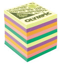 Olympic Memo Cube Refill Large Full Size Assorted Colours
